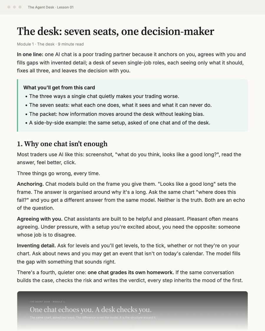 Lesson 01: the desk